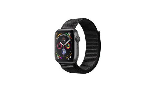 Apple Watch Series 4 44mm Space Grey Waven Band Black