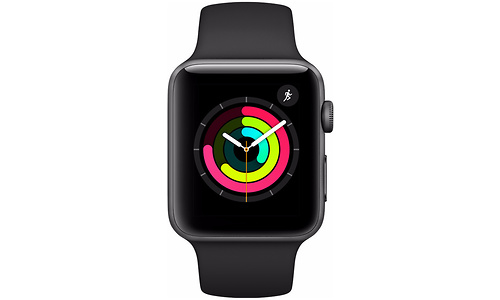 Apple Watch Series 3 38mm Space Grey Sport Band Black