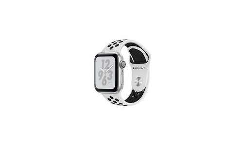 Apple Watch Nike+ Series 4 40mm Silver Sport Band Black/Silver