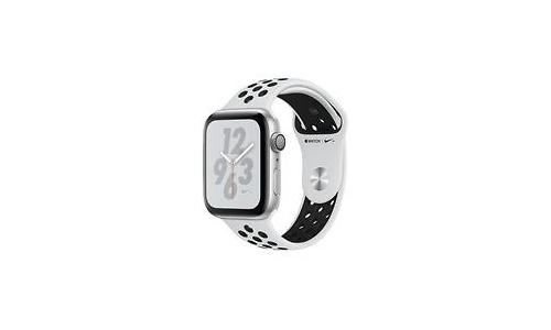 Apple Watch Nike+ Series 4 44mm Silver Sport Band Black/Silver