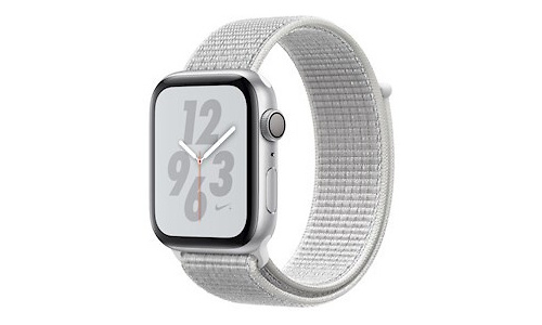 Apple Watch Nike+ Series 4 44mm Silver Sport Loop Hail White