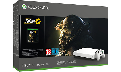 Microsoft Xbox One X 1TB White + Fallout 76