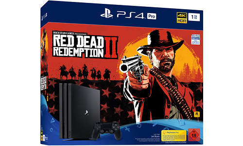 Sony PlayStation 4 Pro 1TB Black + Red Dead Redemption 2
