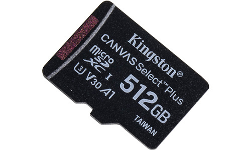 Kingston Canvas Select Plus MicroSDXC UHS-I 512GB + Adapter
