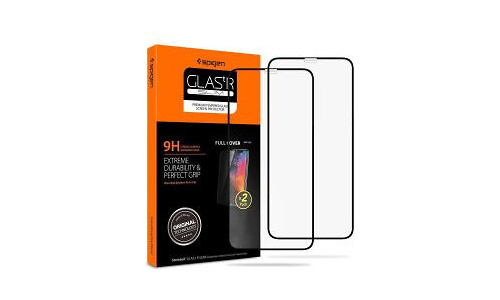 Spigen Full Cover Glass Apple iPhone 11 Pro Max Protector Black 2-pack