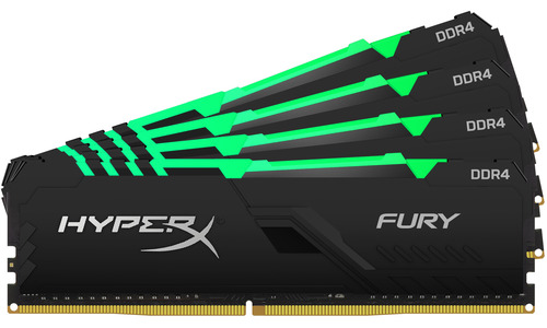 Kingston HyperX Fury RGB Black 128GB DDR4-3600 CL18 quad kit
