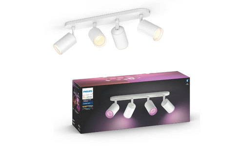 Philips Hue Fugato 4-Spot White & Colour Bluetooth White