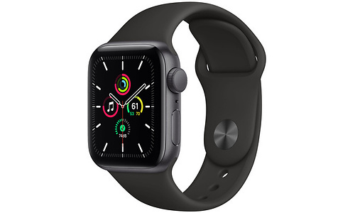 Apple Watch SE Space Grey Sport Band Black