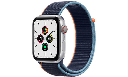 Apple Watch SE 44mm 4G Silver Sport Loop Deep Navy