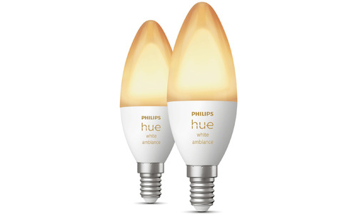 Philips Hue White Ambiance E14 Bluetooth Duo Pack