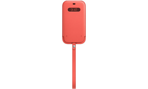Apple iPhone 12 Pro Max Leather Sleeve White MagSafe Pink Citrus