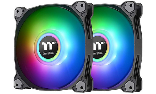Thermaltake Pure Duo 12 aRGB Sync Radiator Fan Black 2-pack