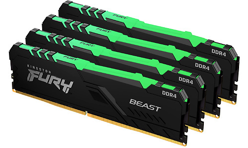 Kingston Fury Beast RGB 64GB DDR4-3600 CL18 quad kit