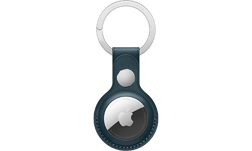 Apple AirTag Leather Key Ring Baltic Blue