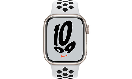 Apple Watch Nike Series 7 41mm White/Gold Sport Band white