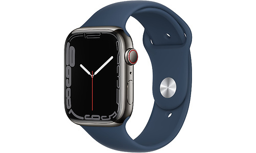 Apple Watch Series 7 Cellular 45 mm Graphite Band Blue