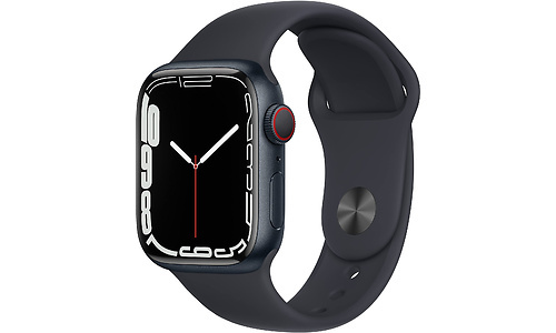 Apple Watch Series 7 4G 41mm Midnight Blue Sport Band Black