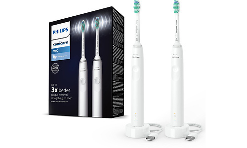 Philips Sonicare Series 3100 HX3675/13 Duopack White