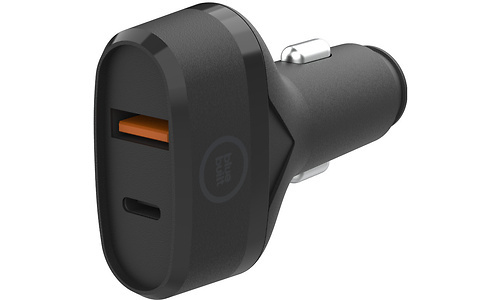 BlueBuilt Power Delivery Quick Charge Car Charger 2-Usb 20W Black