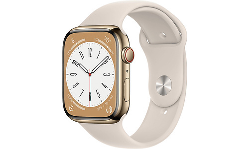 Apple Watch Series 8 GPS + Cellular 45mm Gold Sport Band Starlight