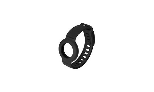 Deltaco Apple AirTag Silicone Wristband Black