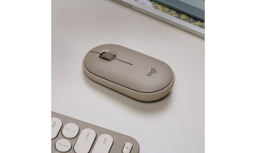 Logitech Pebble M350 Wireless Mouse Sand