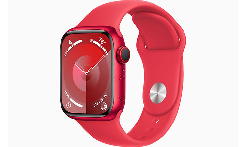 Apple Watch Series 9 GPS + Cellular 41mm Red Sport Band Red (S/M)