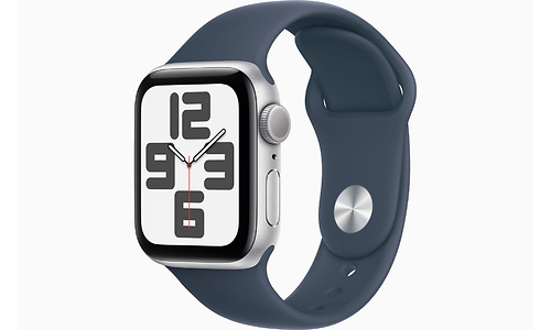 Apple Watch SE 2023 GPS 44mm Silver Sport Band Blue (S/M)