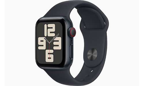 Apple Watch SE 2023 GPS + Cellular 44mm Black Sport Band Black (S/M)