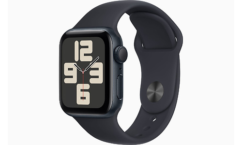 Apple Watch SE GPS 44mm Black Sport Band Black (S/M)
