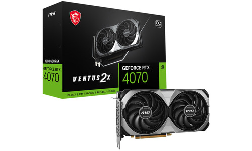 MSI GeForce RTX 4070 Ventus 2X E 12G OC NVIDIA 12GB GDDR6X