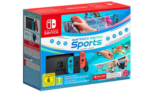 Nintendo Switch Red / Blue + Switch Sports + 3 Month Nintendo Switch Online
