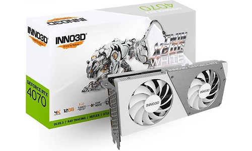 Inno3D GeForce RTX 4070 Twin X2 OC White Stealth 12GB