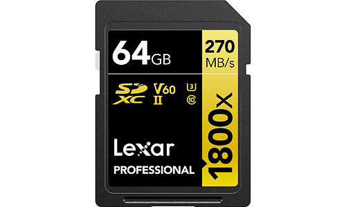 Lexar Professional 1800x GOLD 64GB SDXC Duo-Pack