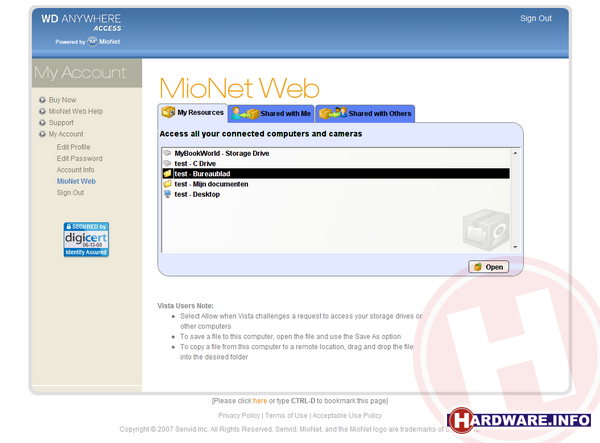 Western Digital My Book World 500GB