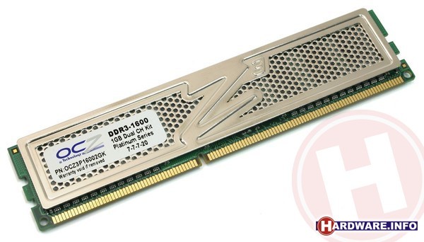 OCZ Platinum XTC 2GB DDR3-1600 kit