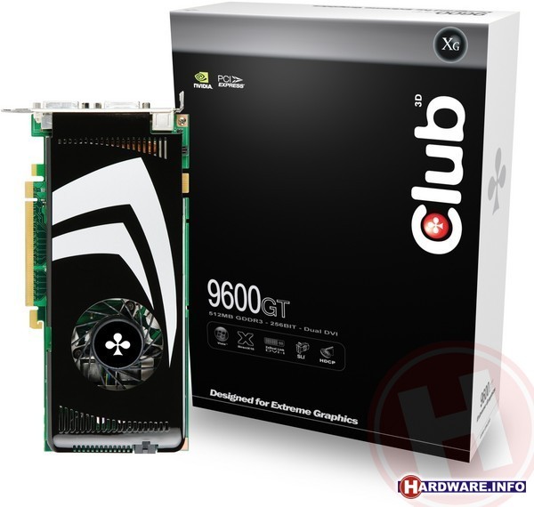 Club 3D GeForce 9600 GT 512MB GDDR3