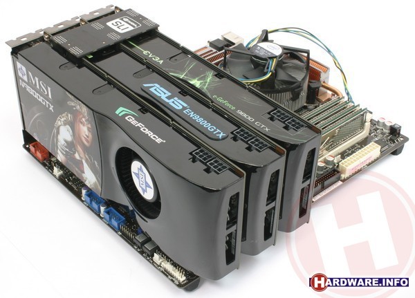 Nvidia GeForce 9800 GTX 3-way SLI