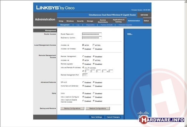 Linksys WRT610N Dual Band Wireless-N Gigabit Router