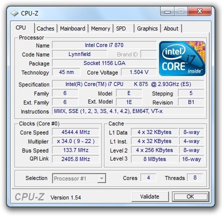 Intel Core i7 875K