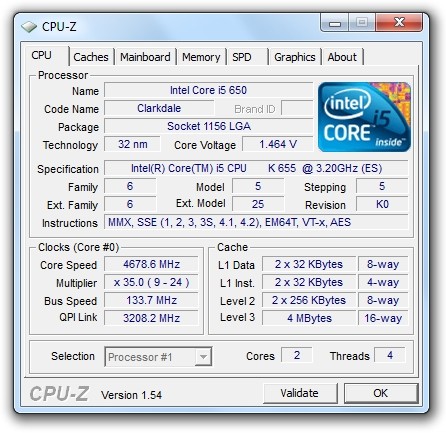 Intel Core i5 655K