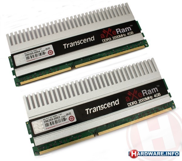 Transcend AxeRam 8GB DDR3-2000 XMP kit