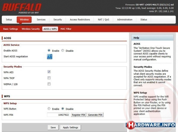 Buffalo AirStation High Power Gigabit Router