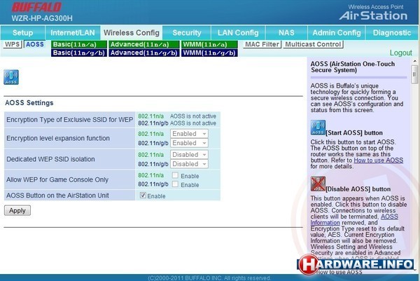 Buffalo AirStation High Power Gigabit Router