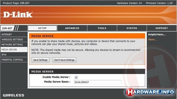 D-Link DIR-657 Wireless N HD Media Router