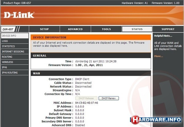 D-Link DIR-657 Wireless N HD Media Router