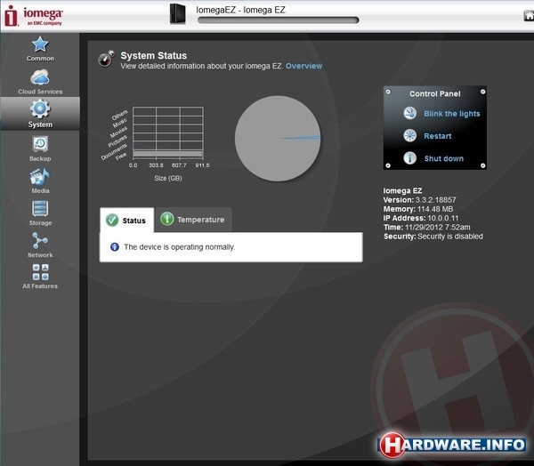 Iomega EZ Media + Backup Center 1TB