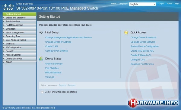 Cisco SF 302-08P 8-port 10/100 PoE Managed