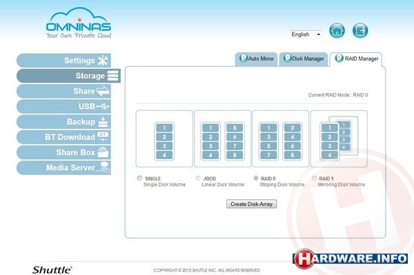 Shuttle OmniNAS KD20