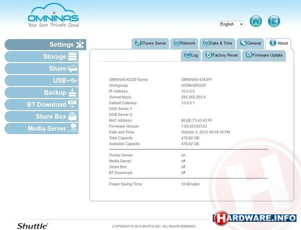 Shuttle OmniNAS KD20